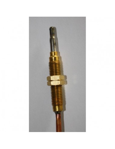 Thermocouple 600mm - fileté M8 (bruleur) - M9 (robinet gaz)